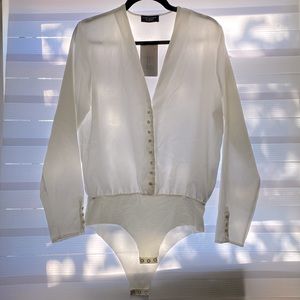 Zara white bodysuit